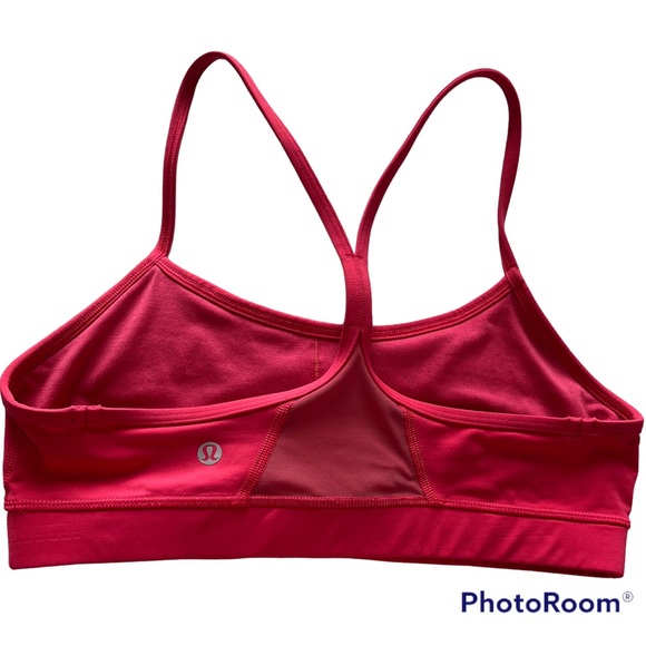 🍋Lululemon Hot Pink Flow Y Sports Bra - size 8🍋 - Picture 2 of 7
